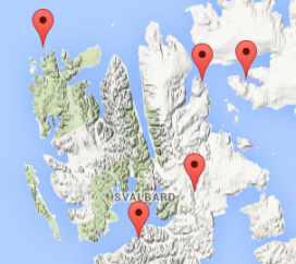 Mapa wycieczki - Północny Spitsbergen - rejs arktyczny (Ortelius/Plancius/Hondius)