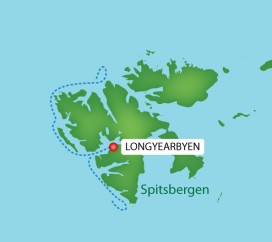 Mapa wycieczki - Spitsbergen i niedźwiedzie polarne - rejs arktyczny (MS Nordstjernen)