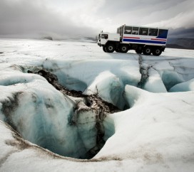 Mapa wycieczki - Jaskinie lodowe - Islandia